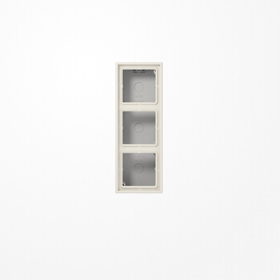 Jung LS583AW Aufputz-Kappe 3fach, Duroplast, Serie LS, weiß