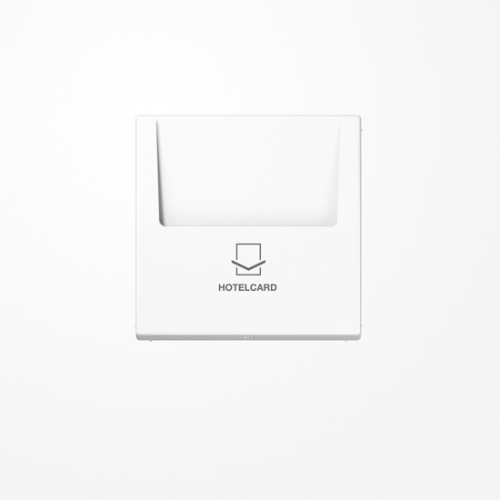 Jung LS590CARDWW Hotelcard-Schalter (ohne Taster-Einsatz), Hotelcard, Serie LS, alpinweiß