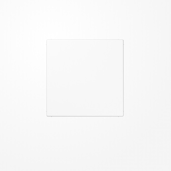 Jung LS961BWW Blind-Abdeckung (gerastet), Duroplast, Serie LS, alpinweiß