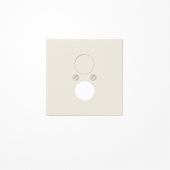 Jung LS962 Abdeckung für 2 Rundsteckverbinder bis 18,5mm Ø  2fach, Duroplast, Serie LS, weiß