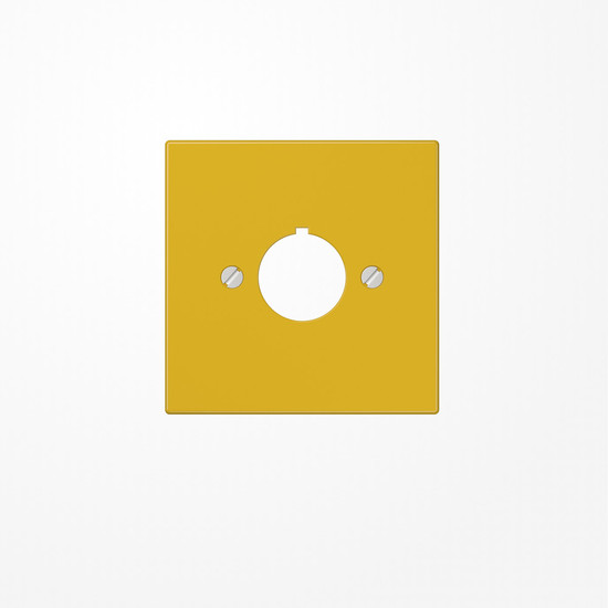 Jung LS964GE Abdeckung für Befehlsgeräte mit 22,5mm Ø 1fach, Duroplast, Serie LS, gelb