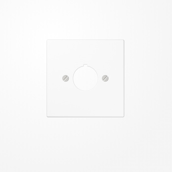 Jung LS964WW Abdeckung für Befehlsgeräte mit 22,5mm Ø 1fach, Duroplast, Serie LS, alpinweiß