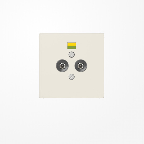 Jung LS965-2 Potentialausgleich-Steckdose, Duroplast, Serie LS, weiß