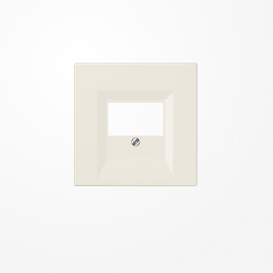 Jung LS969T Abdeckung für TAE-Anschlussdosen 1fach, Thermoplast, Serie LS, weiß