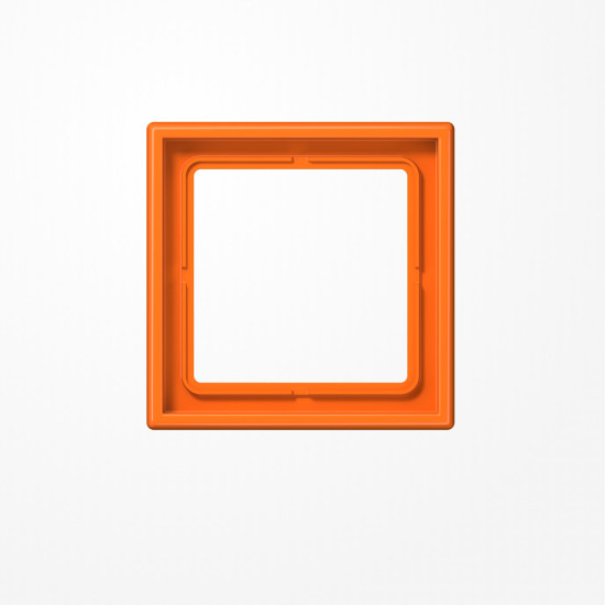 Jung LS981O Rahmen 1fach, senkrechte und waagerechte Montage, Duroplast, LS 990, orange