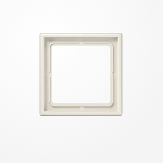 Jung LS981W Rahmen 1fach, senkrechte und waagerechte Montage, Duroplast, LS 990, weiß