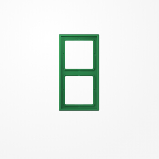 Jung LS982GN Rahmen 2fach, senkrechte und waagerechte Montage, Duroplast, LS 990, grün (für SV)