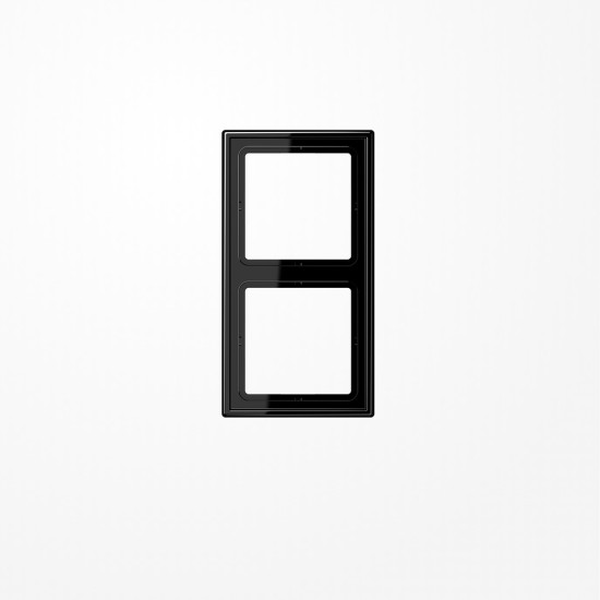 Jung LS982SW Rahmen 2fach, senkrechte und waagerechte Montage, Duroplast, LS 990, schwarz