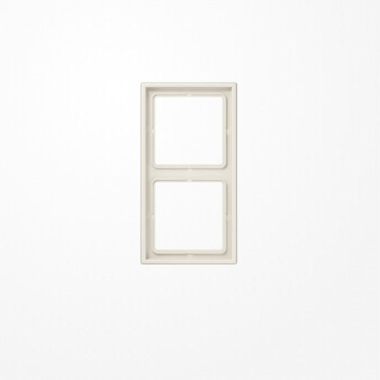 Jung LS982W Rahmen 2fach, senkrechte und waagerechte Montage, Duroplast, LS 990, weiß