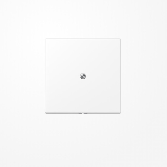 Jung LS990AWWM Leitungsauslass mit Zugentlastung, Duroplast lackiert, Serie LS, schneeweiß matt