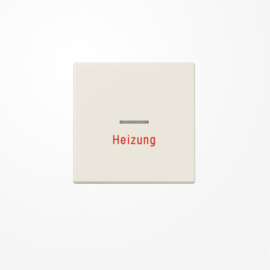 Jung LS990H Wippe mit Lichtleiter, Aufschrift Heizung, Duroplast, Serie LS, weiß