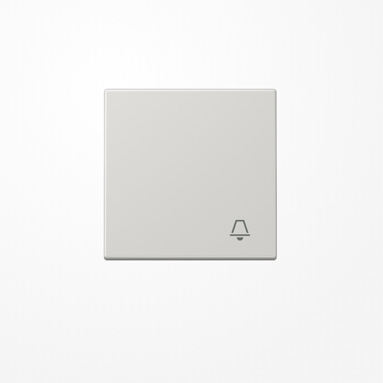 Jung LS990KLG Wippe, Symbol Klingel, Duroplast, Serie LS, lichtgrau