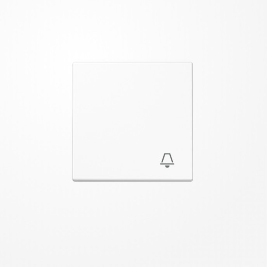 Jung LS990KWW Wippe, Symbol Klingel, Duroplast, Serie LS, alpinweiß