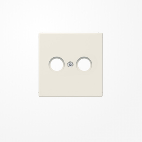 Jung LS990TV Abdeckung für Antennendosen 1fach, Thermoplast, Serie LS, weiß