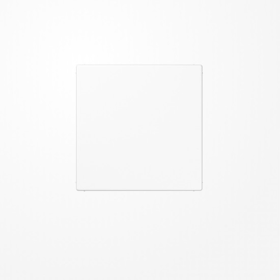 Jung LS994BWWPL Blind-Abdeckung (gerastet) Zentralplatte, Thermoplast, Serie LS, alpinweiß