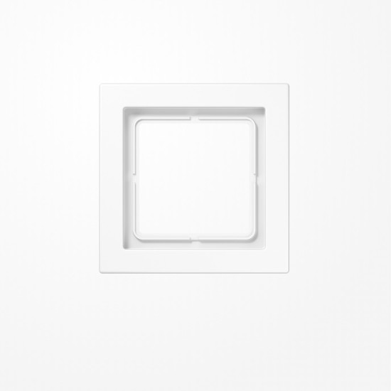 Jung LSD981BFWW Rahmen 1fach, senkrechte und waagerechte Montage, Thermoplast, LS-DESIGN, alpinweiß