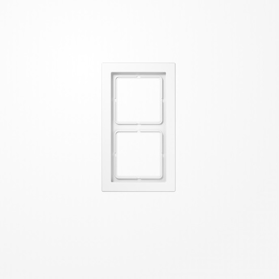 Jung LSD982BFWW Rahmen 2fach, senkrechte und waagerechte Montage, Thermoplast, LS-DESIGN, alpinweiß