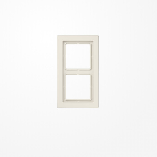 Jung LSD982W Rahmen 2fach, senkrechte und waagerechte Montage, Duroplast, LS-DESIGN, weiß