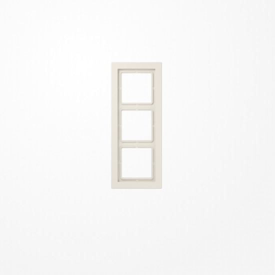 Jung LSD983W Rahmen 3fach, senkrechte und waagerechte Montage, Duroplast, LS-DESIGN, weiß