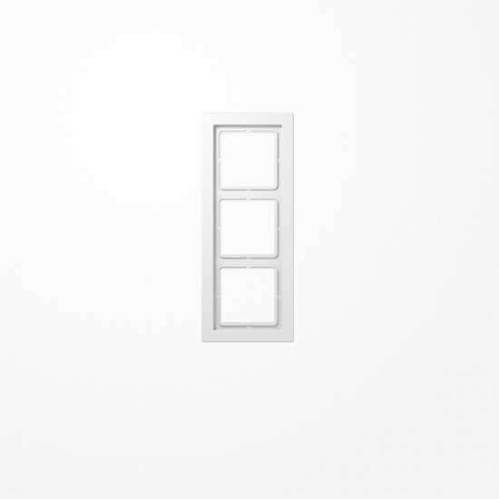 Jung LSD983WW Rahmen 3fach, senkrechte und waagerechte Montage, Duroplast, LS-DESIGN, alpinweiß