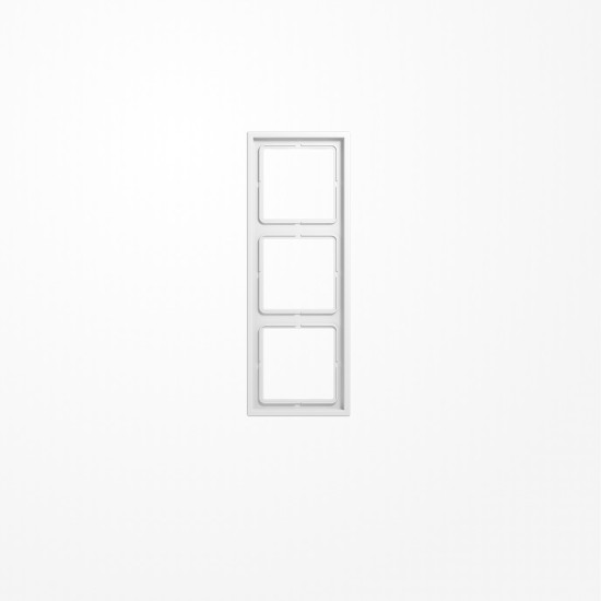 Jung LSZ983BFWW Rahmen 3fach, senkrechte und waagerechte Montage, Thermoplast, LS ZERO, alpinweiß