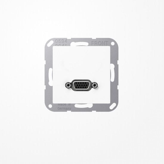 Jung MAA1102WW VGA, MultimediaAnschlussystem VGA, Serie AS/A, alpinweiß