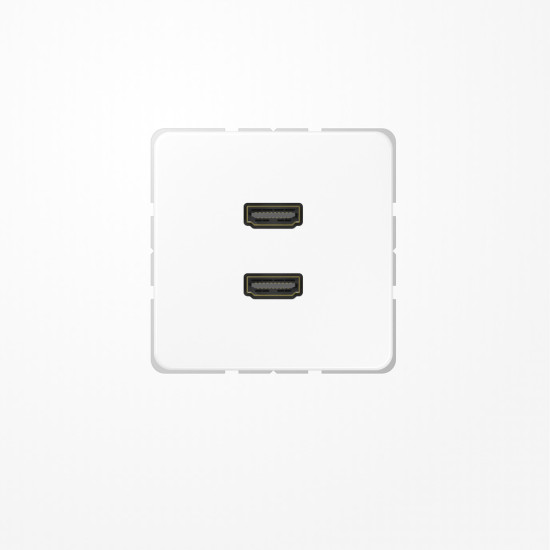 Jung MACD1133WW HDMI, MultimediaAnschlussystem 2xHDMI, Serie CD, alpinweiß