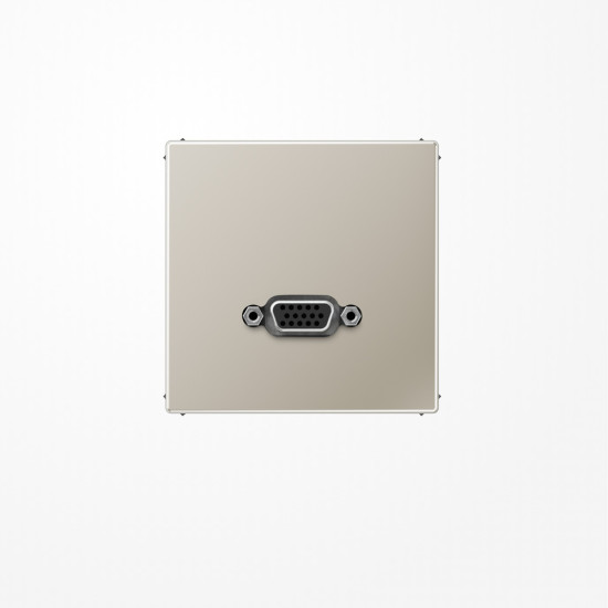 Jung MAES1102 VGA, MultimediaAnschlussystem VGA, Serie LS, Edelstahl