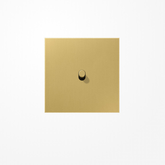 Jung ME12-0CR25 Abdeckung mit Kipphebel Zylinder, 1 Kipphebel, Serie LS 1912, Messing classic