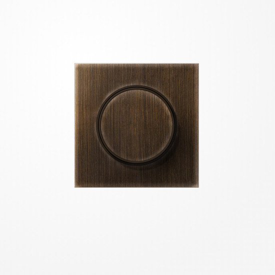 Jung ME1740AT Abdeckung mit Drehknopf, Messing, Serie LS, Messing antik