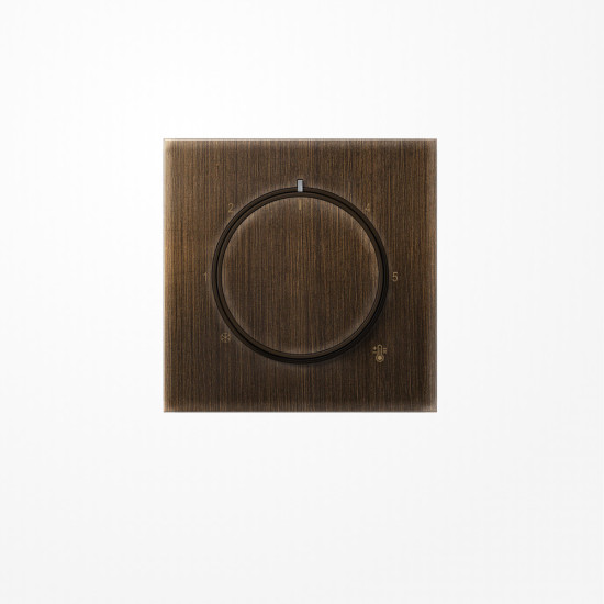 Jung ME1749AT Abdeckung für Thermostat, Messing, Serie LS, Messing antik