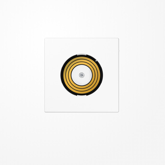 Jung PLLSDMSWW Abdeckung für Spannungsversorgung Plug & Light, Thermoplast, Serie LS, alpinweiß