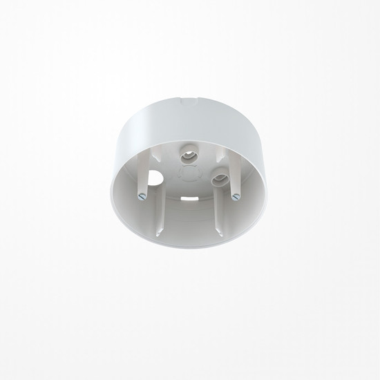 Jung PM-KAPPE Aufputz-Gehäuse, Durchmesser: 103 mm, Höhe 45 mm, alpinweiß