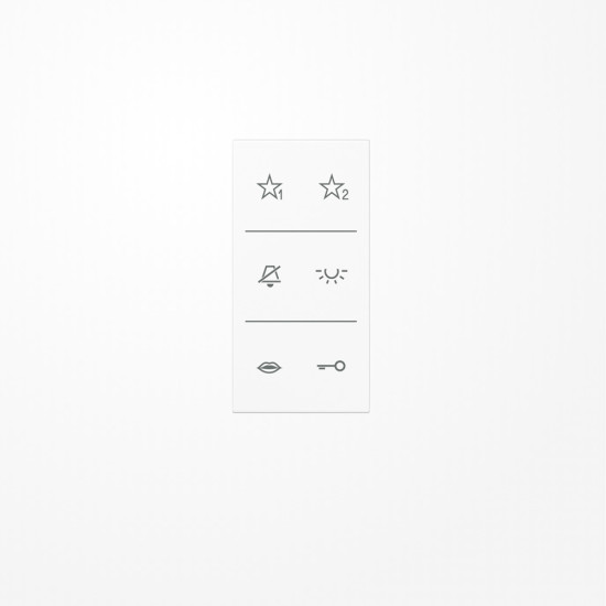 Jung SIA6LSDCWW Design-Cover Audio 3fach, F50, Serie LS, alpinweiß