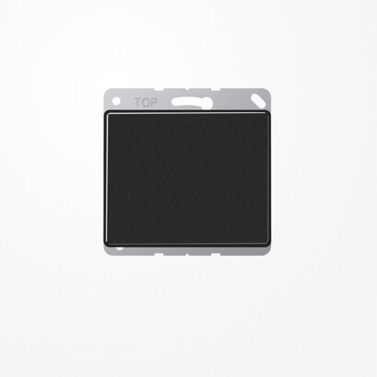 Jung SL561BSW Blind-Abdeckung (gerastet), Aluminium lackiert, Serie SL, schwarz