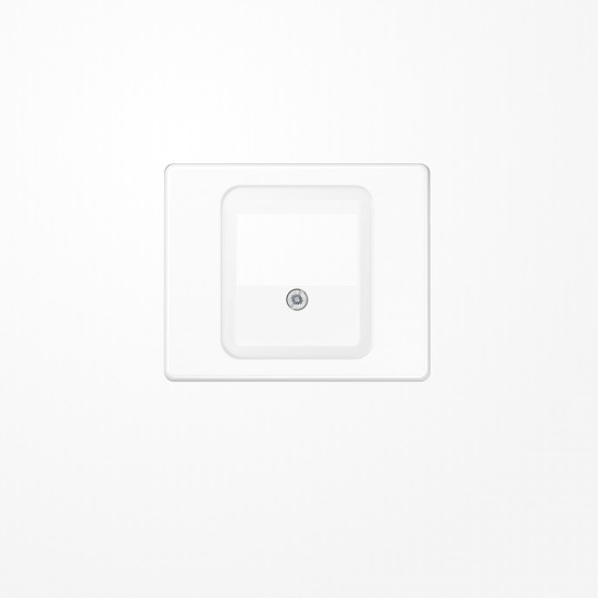 Jung SL569TWW Abdeckung für TAE-Anschlussdosen 1fach, Aluminium lackiert, Serie SL, alpinweiß