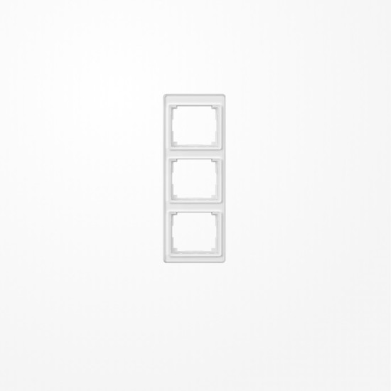 Jung SL583WW Rahmen 3fach, senkrechte Montage, Acrylglas, SL 500, alpinweiß