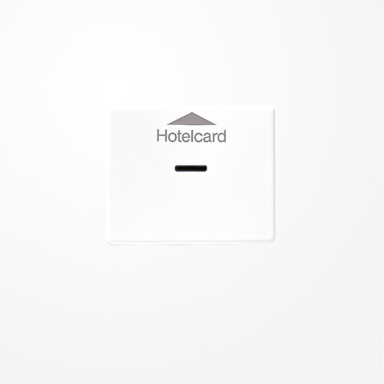 Jung SL590CARDWW Hotelcard-Schalter (ohne Taster-Einsatz), Hotelcard, Serie SL, alpinweiß