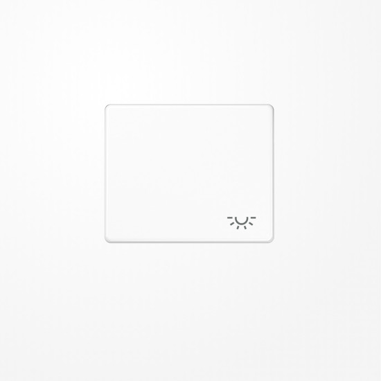 Jung SL590LWW Wippe, Symbol Licht, Aluminium lackiert, Serie SL, alpinweiß