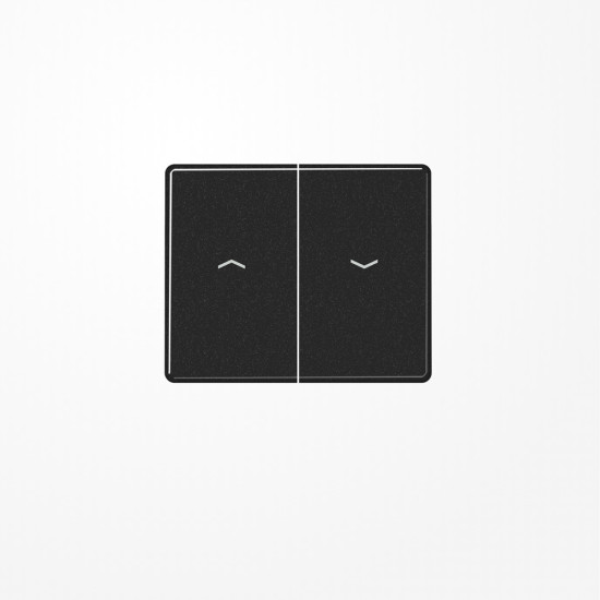 Jung SL595PSW Wippe, mit Pfeilsymbolen, Aluminium lackiert, Serie SL, schwarz