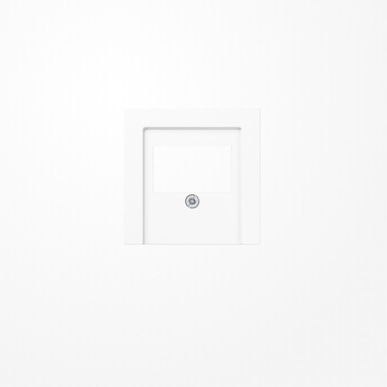 Jung SPA569PLTWW Abdeckung für TAE-Anschlussdosen 1fach, Duroplast antimikrobiell, Serie AS, alpinweiß