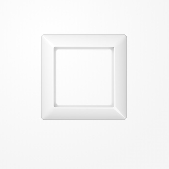 Jung SPAS581WW Rahmen 1fach, senkrechte und waagerechte Montage, Duroplast antimikrobiell, AS 500, alpinweiß