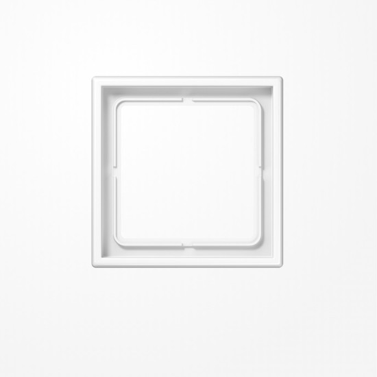 Jung SPLS981WW Rahmen 1fach, senkrechte und waagerechte Montage, Duroplast antimikrobiell, LS 990, alpinweiß