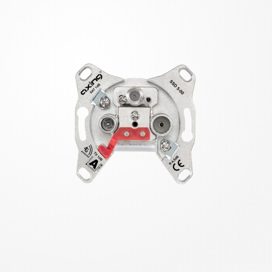 Jung SSD5-00 3-Loch Universal-SAT/BK-Einzeldose, 1,0 dB