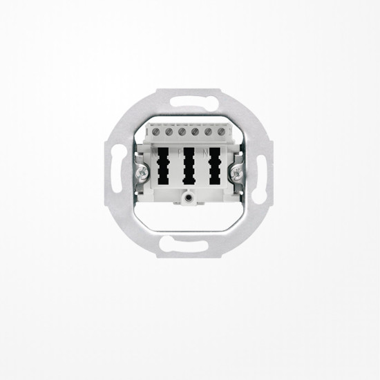 Jung TAE3X6NFNUPO TAE-Anschlussdose, alpinweiß