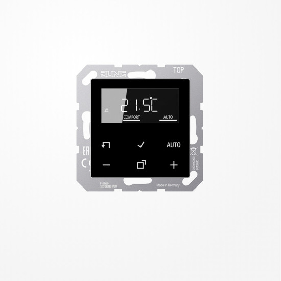Jung TRDA1790SW LB-Management Raumthermostat-Set, Serie AS/A, schwarz