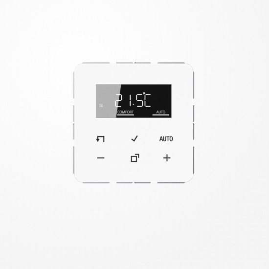 Jung TRDCD1790WW LB-Management Raumthermostat-Set, Serie CD, alpinweiß