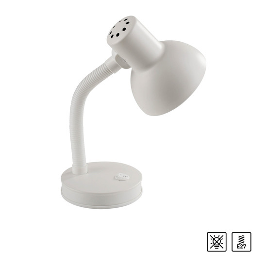 JUST LIGHT FLEXI Tischleuchte E27 max.25W weiss 11080-16