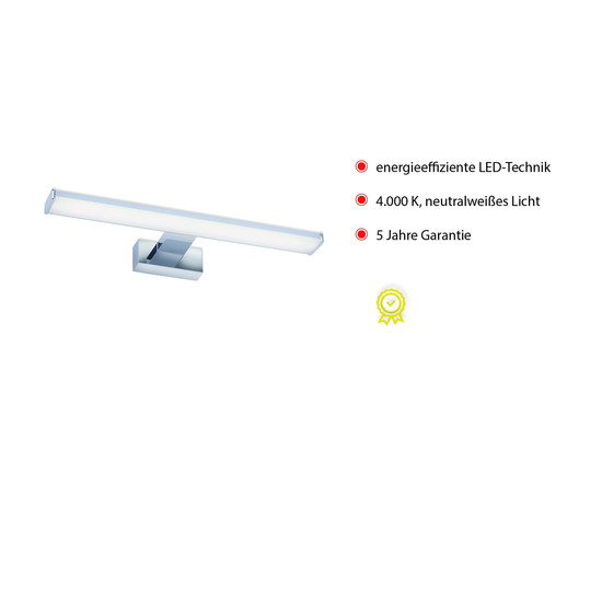 JUST LIGHT MATTIS LED Spiegelleuchte Neutralweiss 7W chrom 11132-17