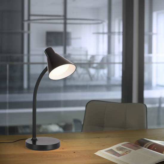 JUST LIGHT PIXIE LED Tischleuchte Warmweiss 4,5W schwarz 11248-18